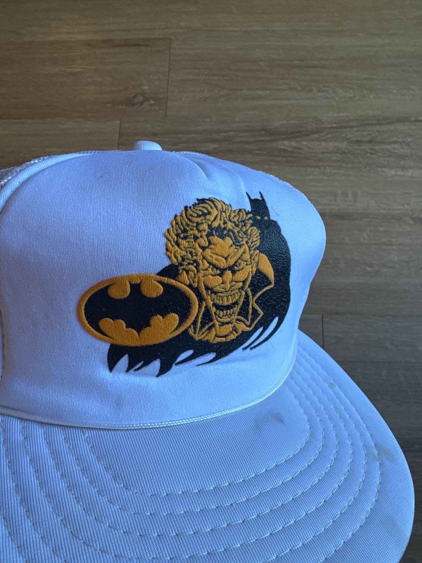 Vintage 90s Batman The Joker Gotham City Snap Back Hat