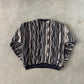 Vintage 90s Protegé Chain Knit Coogi Style Sweater
