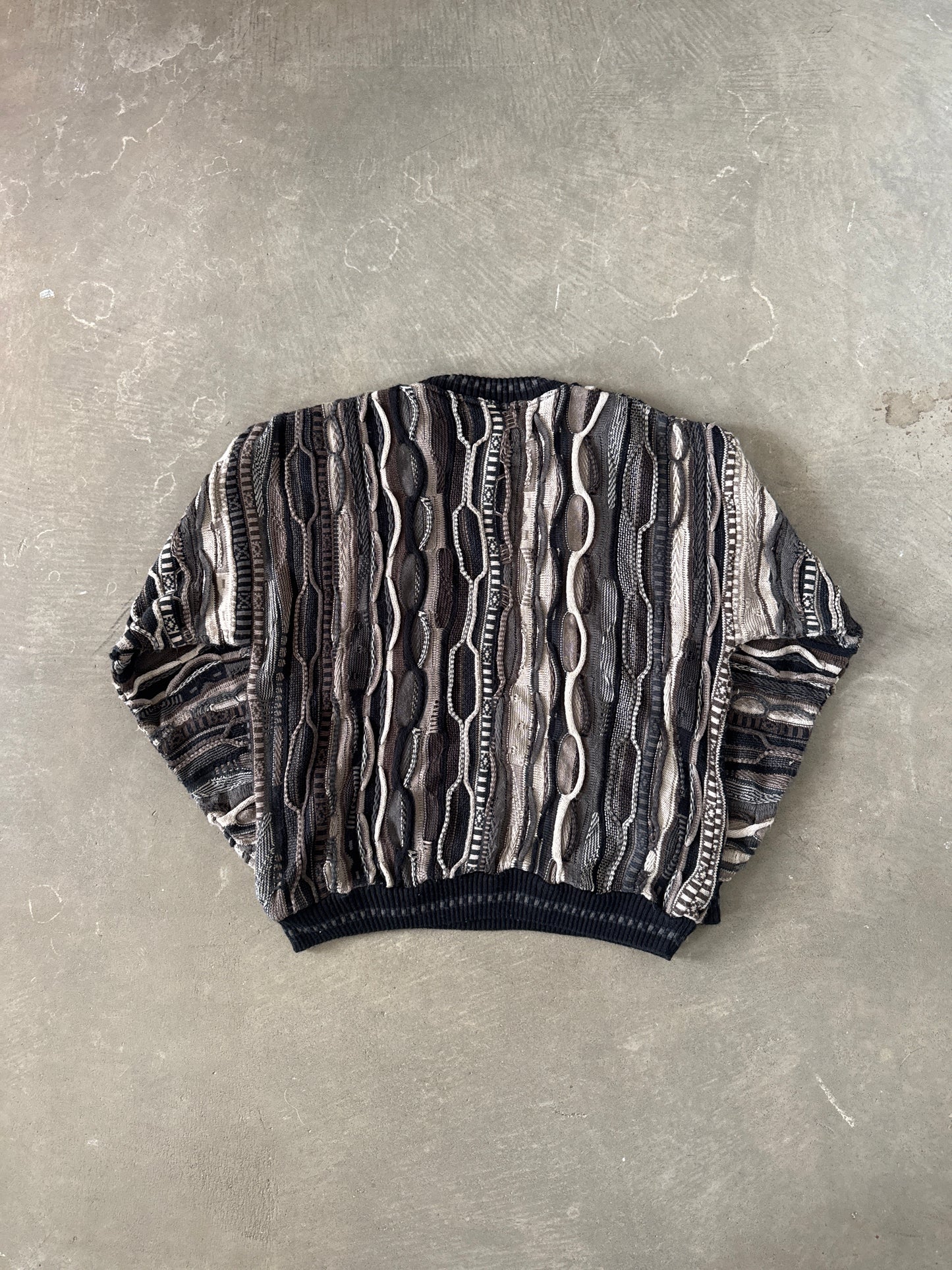 Vintage 90s Protegé Chain Knit Coogi Style Sweater