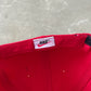 Vintage 90s Nike Logo Red Elastic Fitted Hat