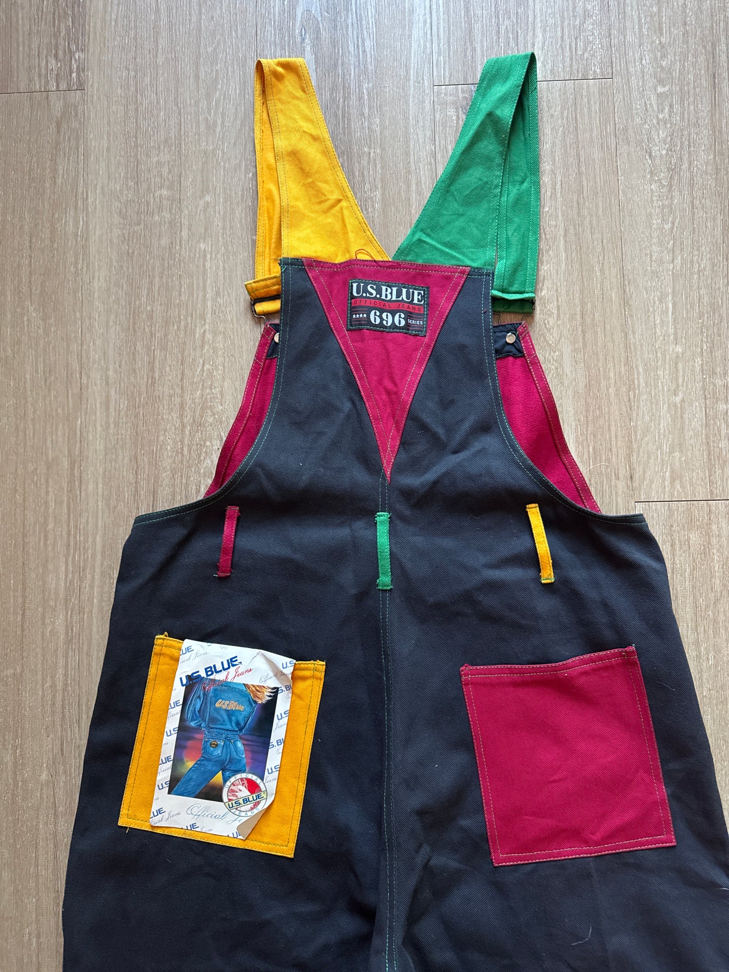 Vintage 90s U.S. Blue Official Jeans Funky Will Smith Fresh Prince Of Bel-Air Overall Pants