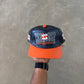 Vintage 90s University Of Syracuse Orangeman Leather Snap Back Hat