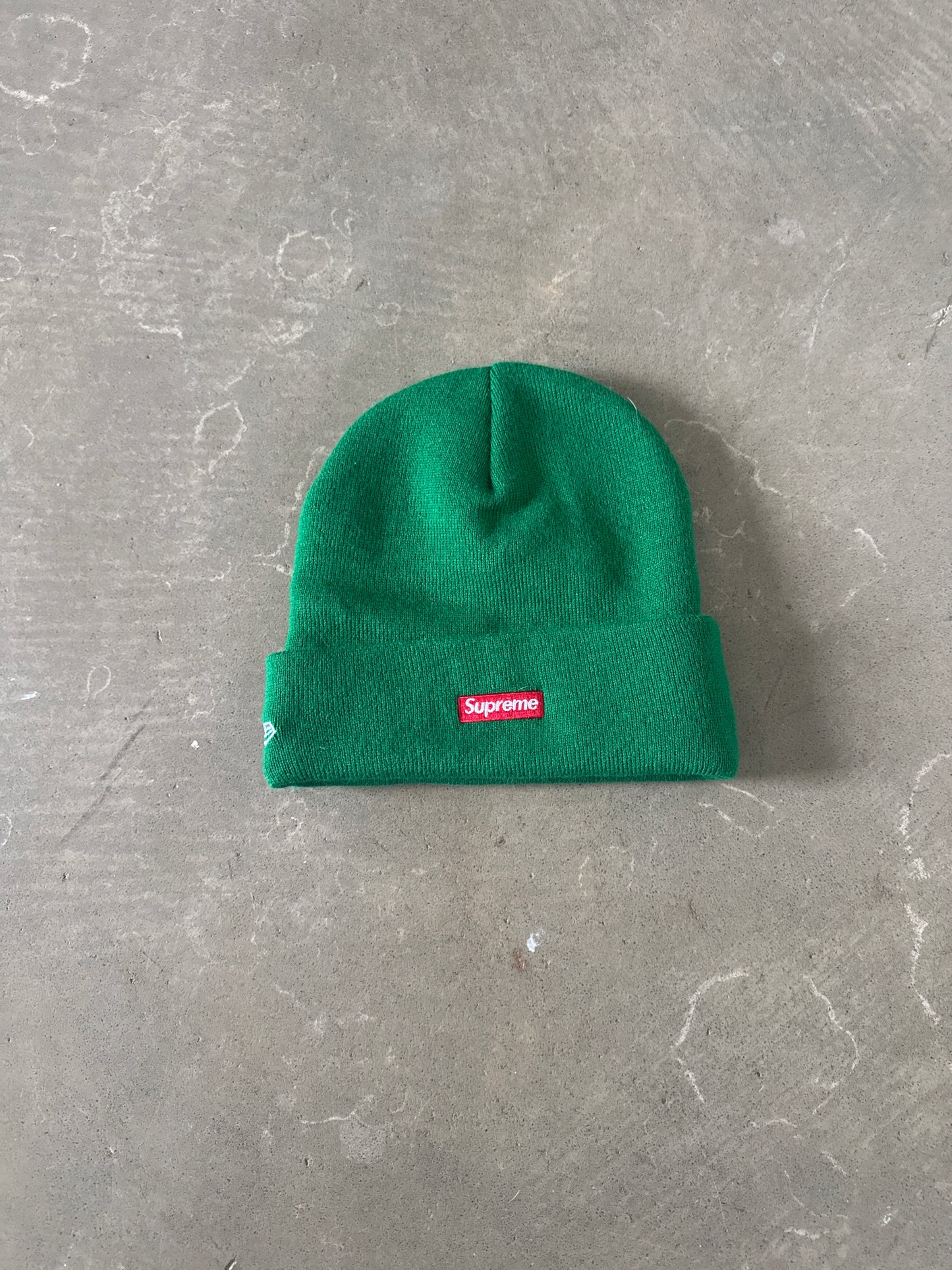 Supreme New Era Old English Green Beanie