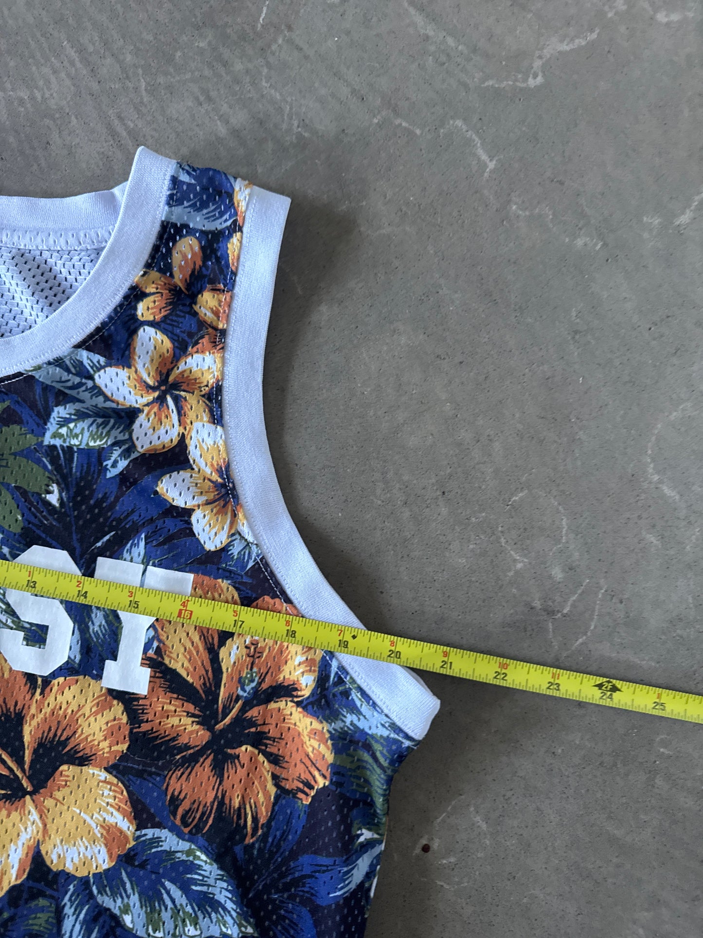 Stussy Hawaiian Floral Mesh Tank Top Jersey
