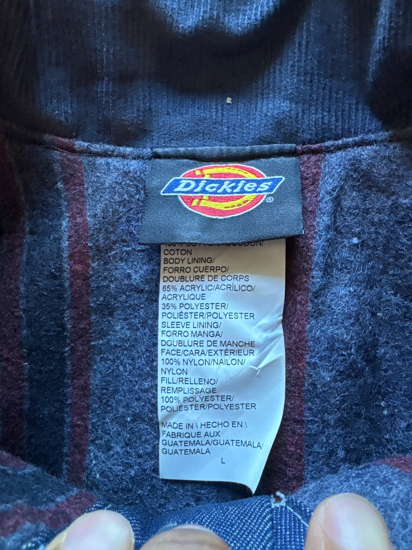 Vintage Dickies Blanket Lined Denim Chore Coat