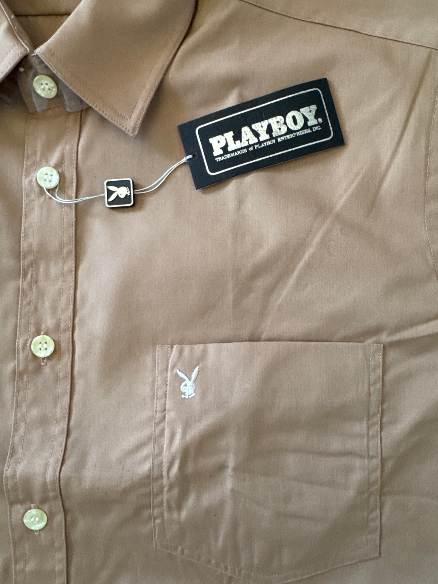 Vintage 70s Playboy Fitted Button Up Shirt