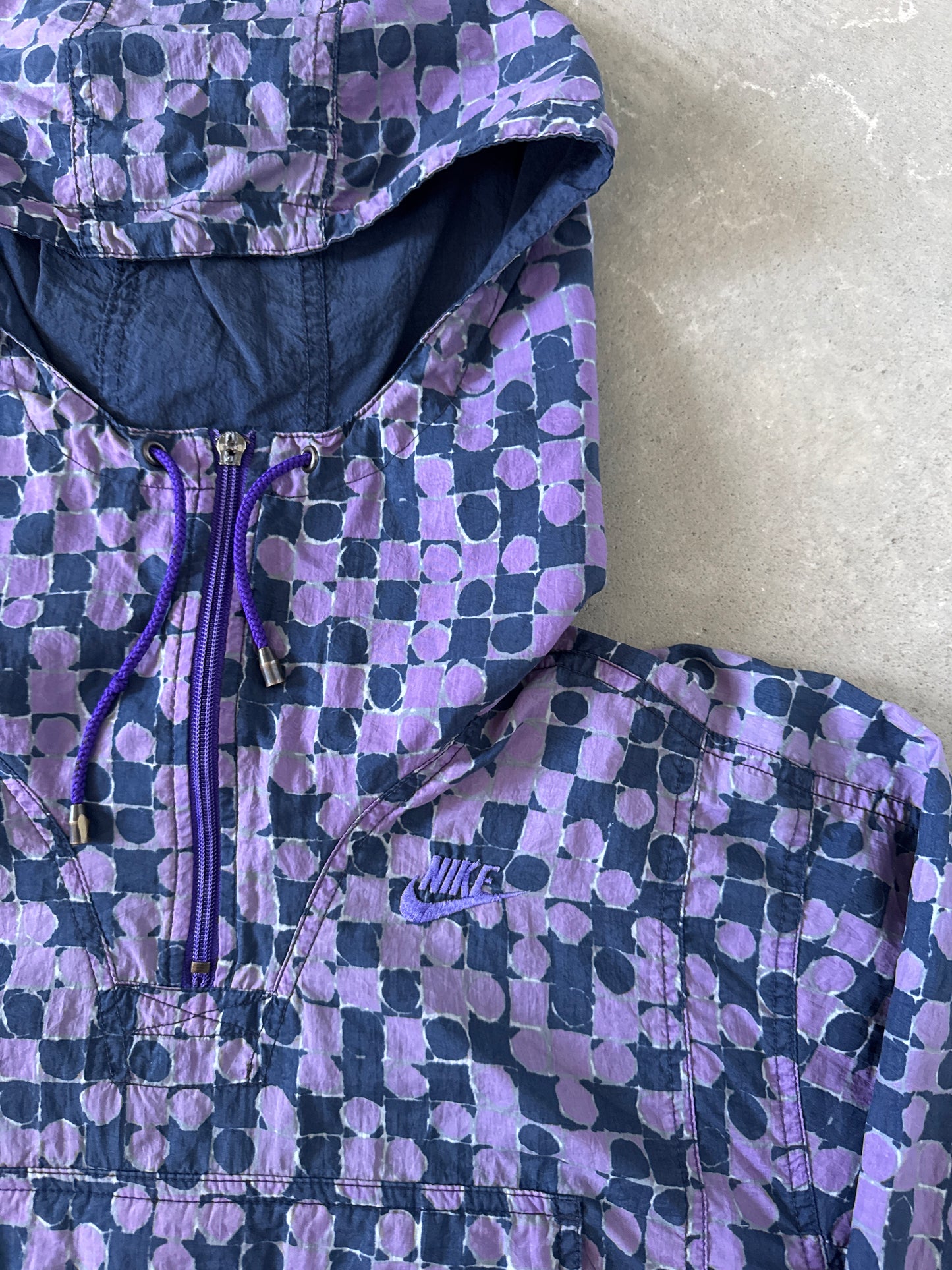 Vintage 90s Nike Kangaroo Pocket Parka Windbreaker Jacket