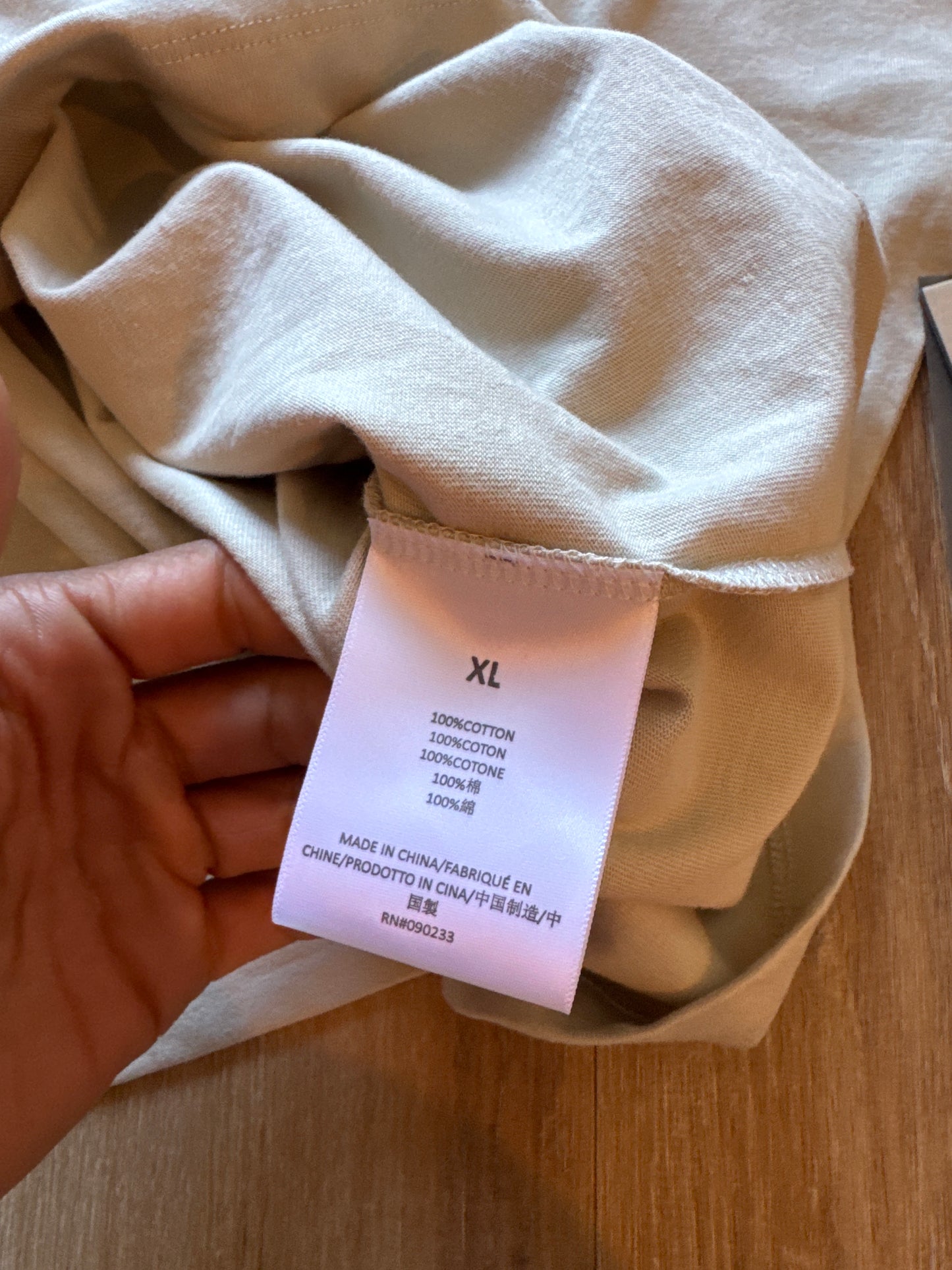 Fear Of God Essentials Long Sleeve Wheat Tee