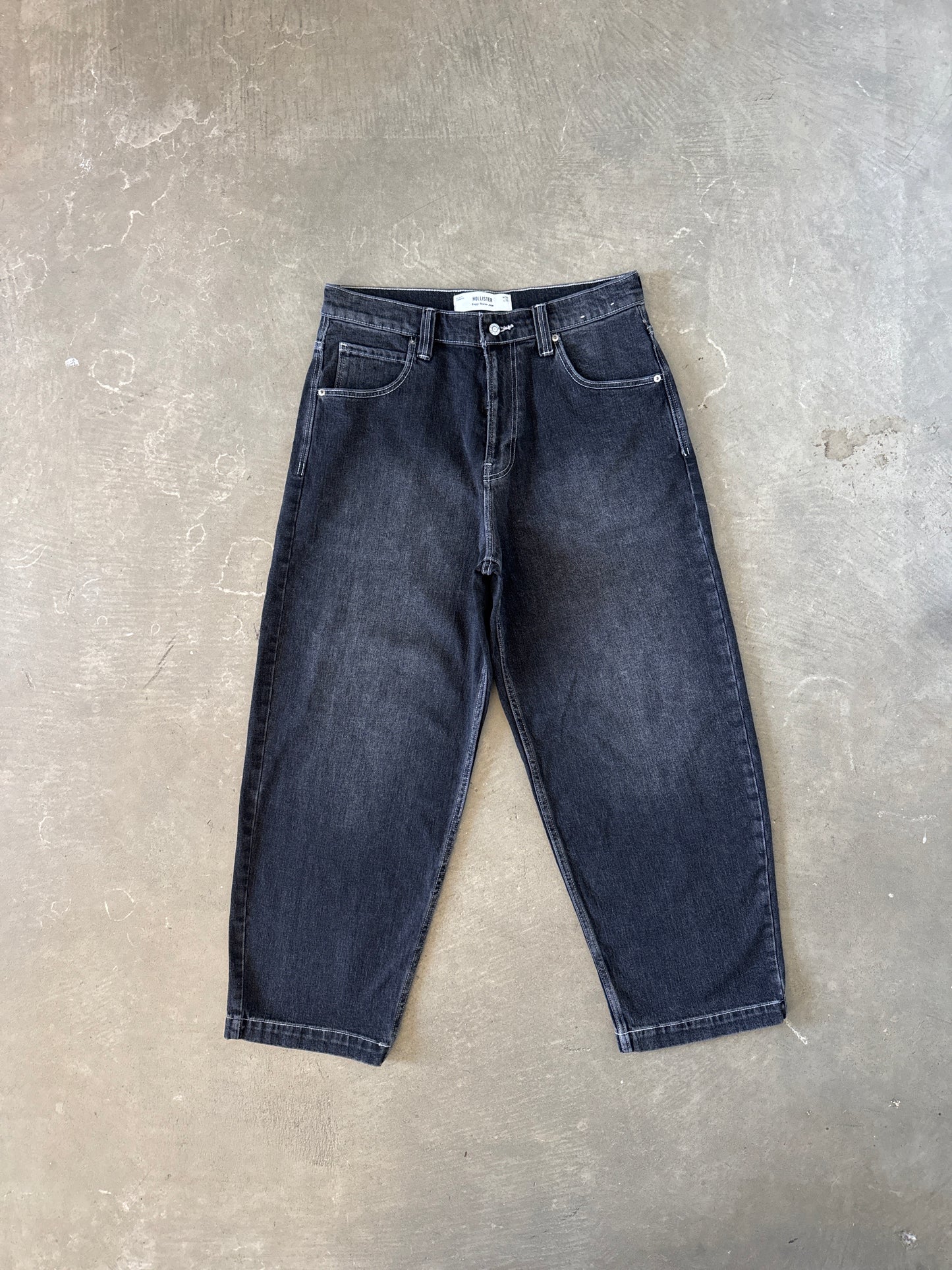 Hollister Washed Black Skater Baggy Jeans