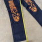 Evisu Orange Dog Japanese Art Selvedge Denim Jeans