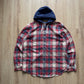 Vintage Polo Ralph Lauren Hooded Cotton Flannel Plaid Button Up