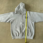 Vintage 90s Adidas Boxy Grey Hooded Zip Up