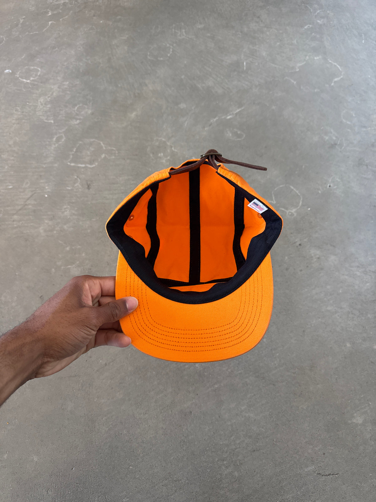 Supreme Washed Chino Twill Camp Cap Light Orange (FW23)