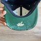 Vintage 90s Drew Pearson New York Jets Leather Strapback Hat