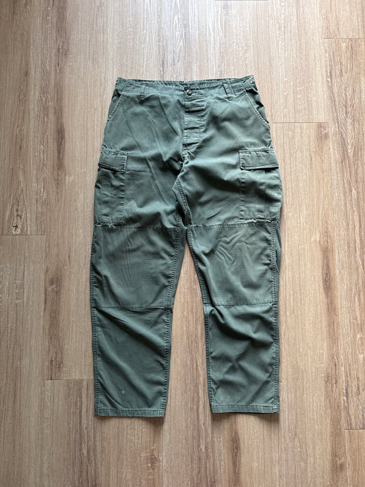 Vintage Military Olive Green Cargo Pants