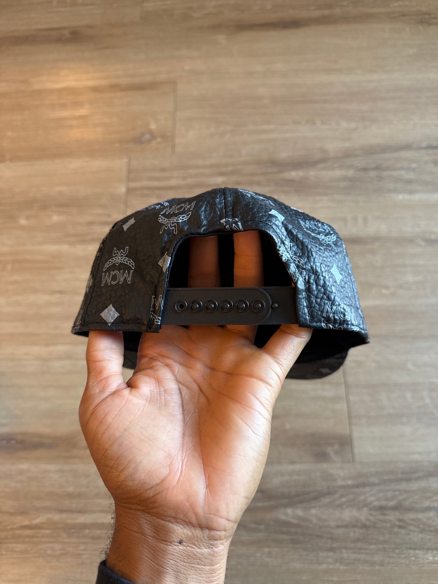 Vintage 90s MCM München Monogram Snap Back Hat