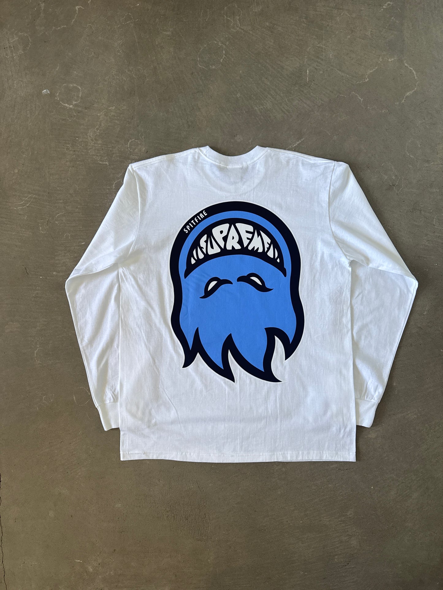 Supreme Spitfire Bighead Long Sleeve White Tee