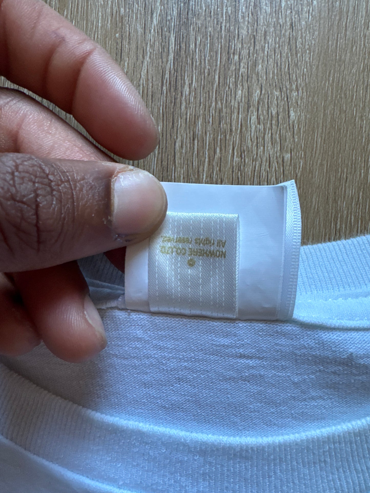 A Bathing Ape Bape Burberry Check By Bathing White Beige Tee