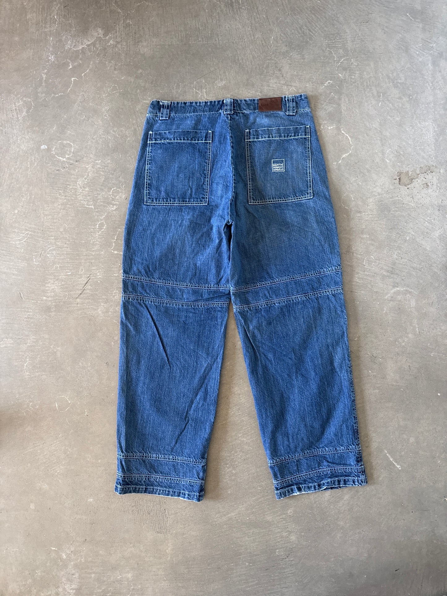 Vintage Y2K Marithe + Francois Girbaud Baggy Bondage Denim Jeans