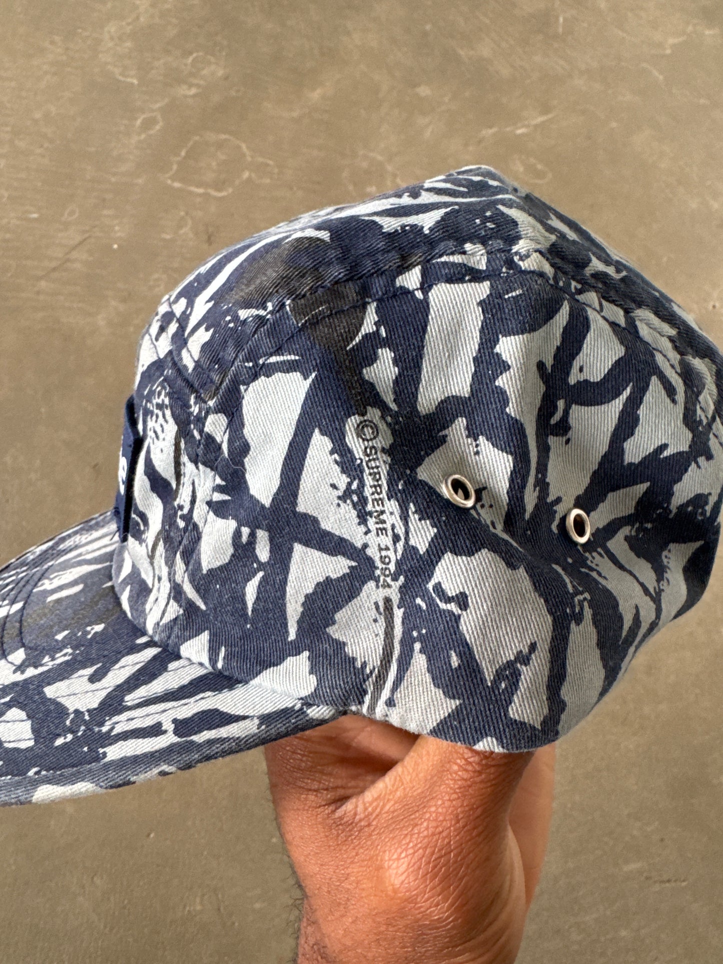 Supreme Reed Blue 5-Panel Camp Cap Hat (SS13)