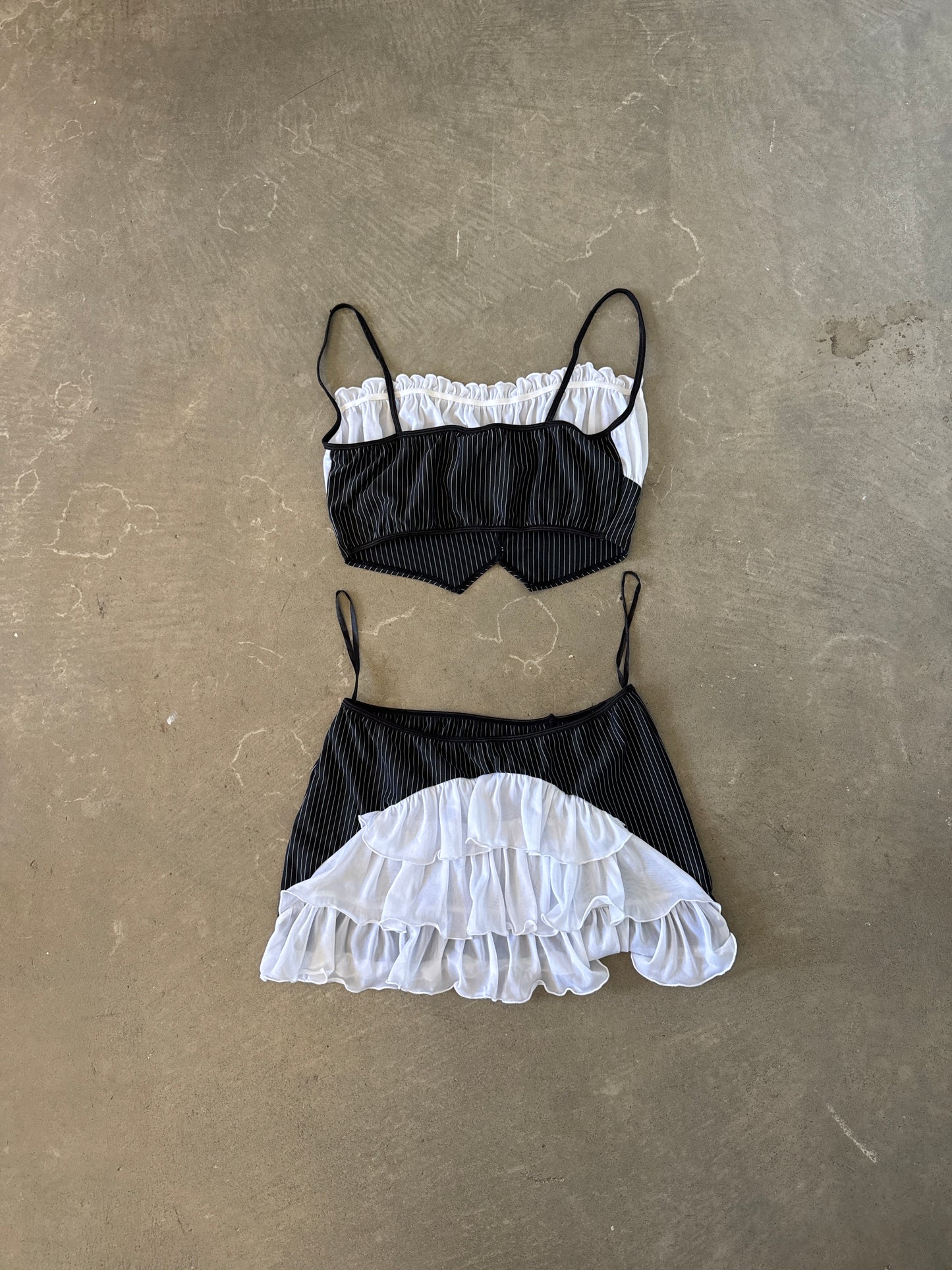 Dream Girl Kink Brand Milkmaid Cami Top Set