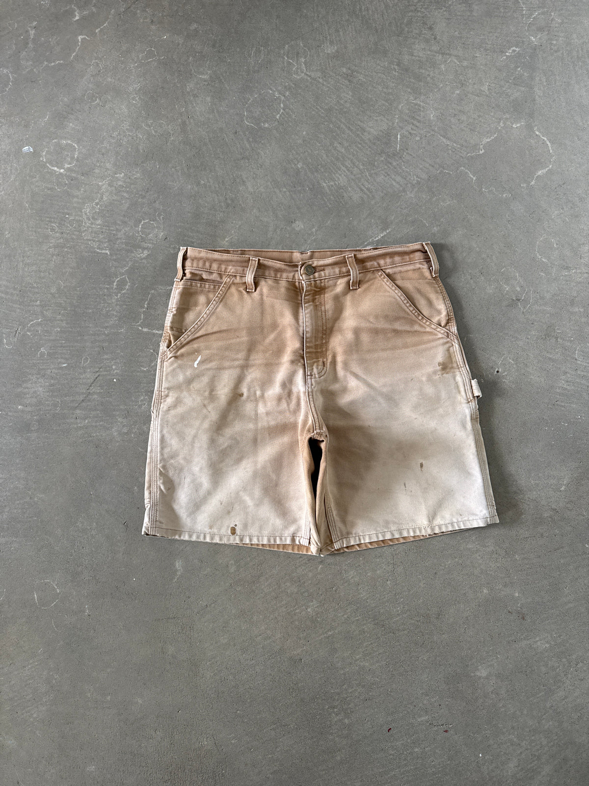 Vintage Carhartt Distressed Tan Carpenter Shorts