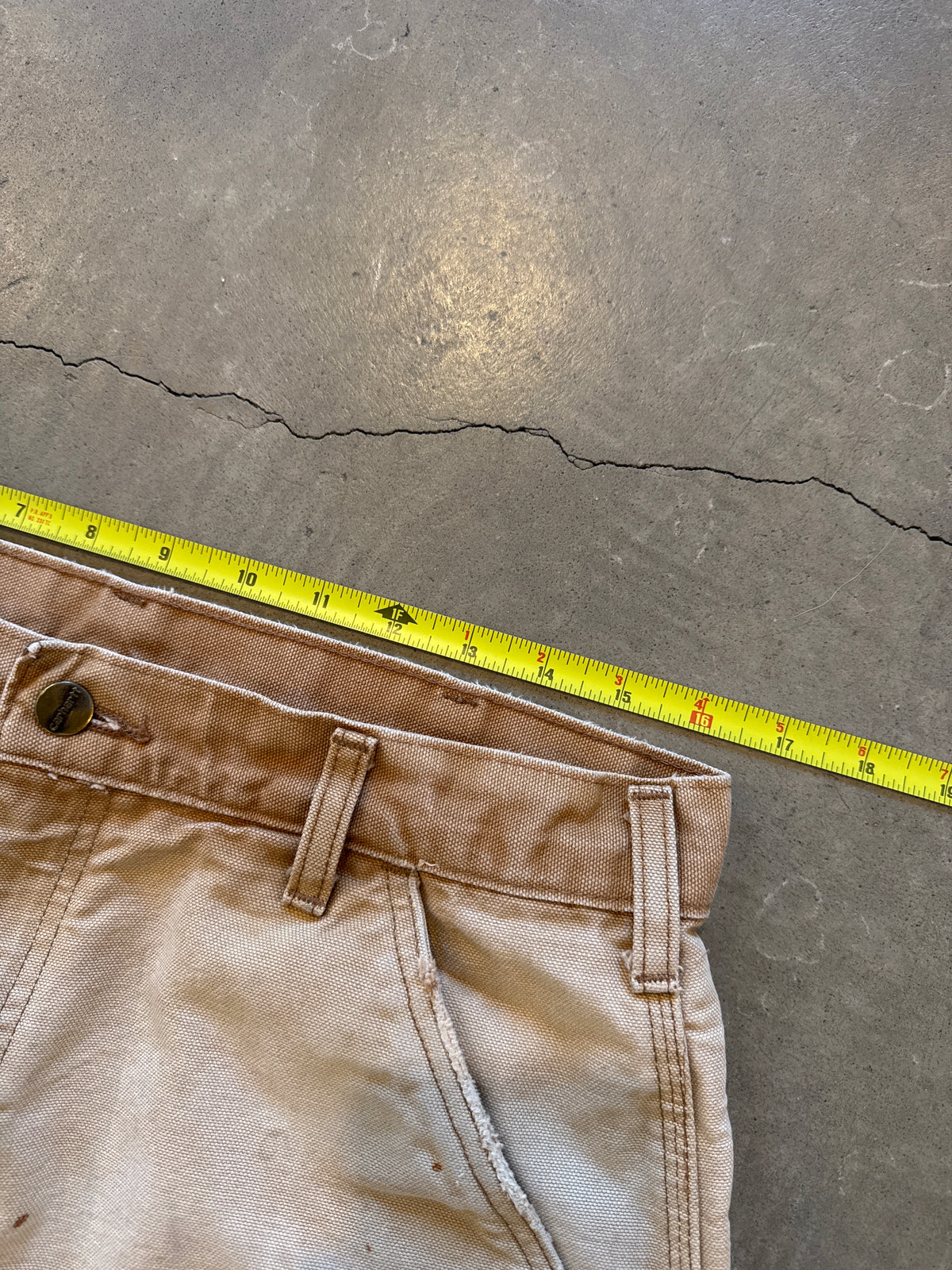 Vintage Carhartt Faded Distressed Tan Carpenter Pants