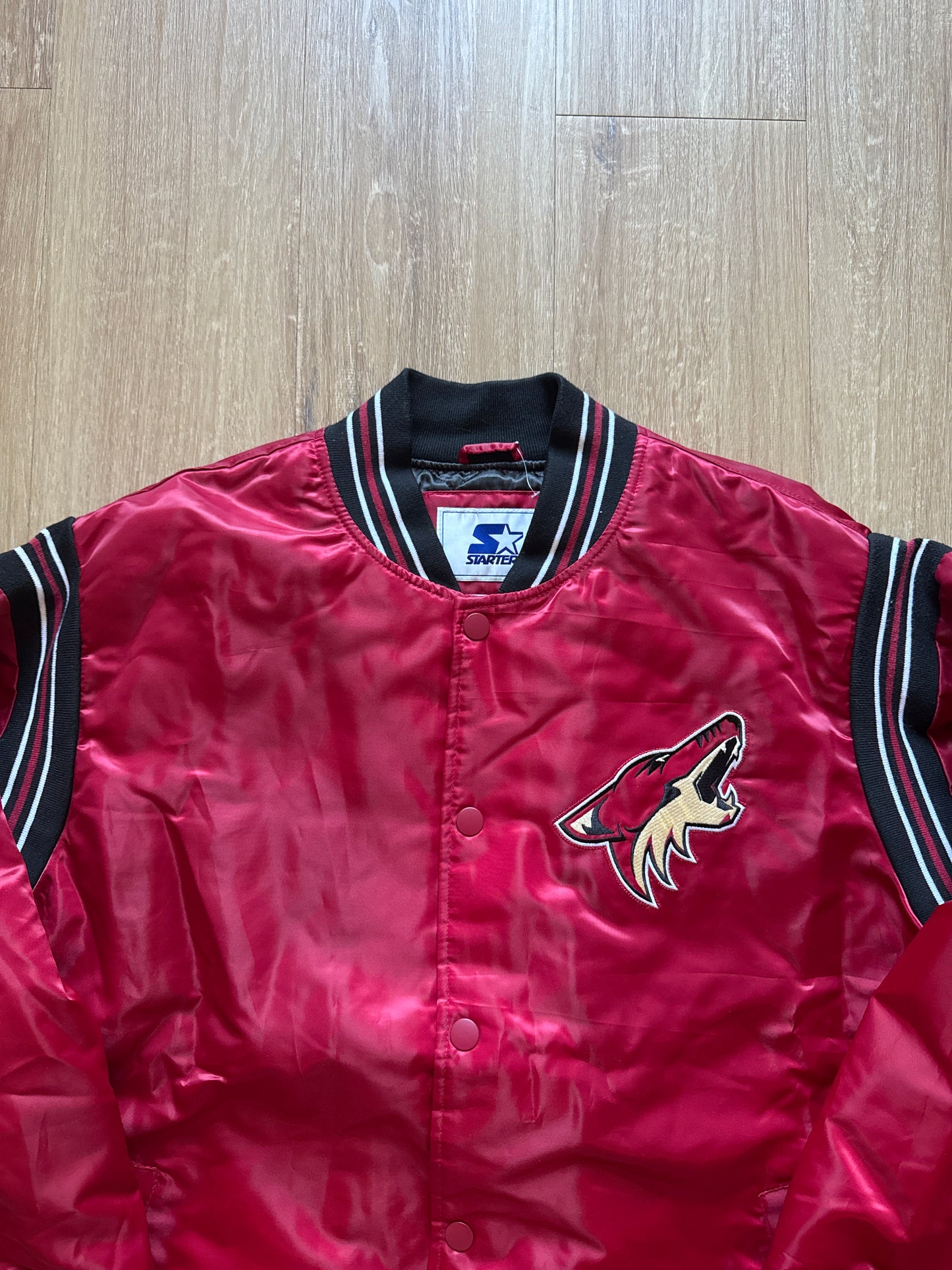 Starter Arizona Coyotes NHL Satin Bomber Jacket