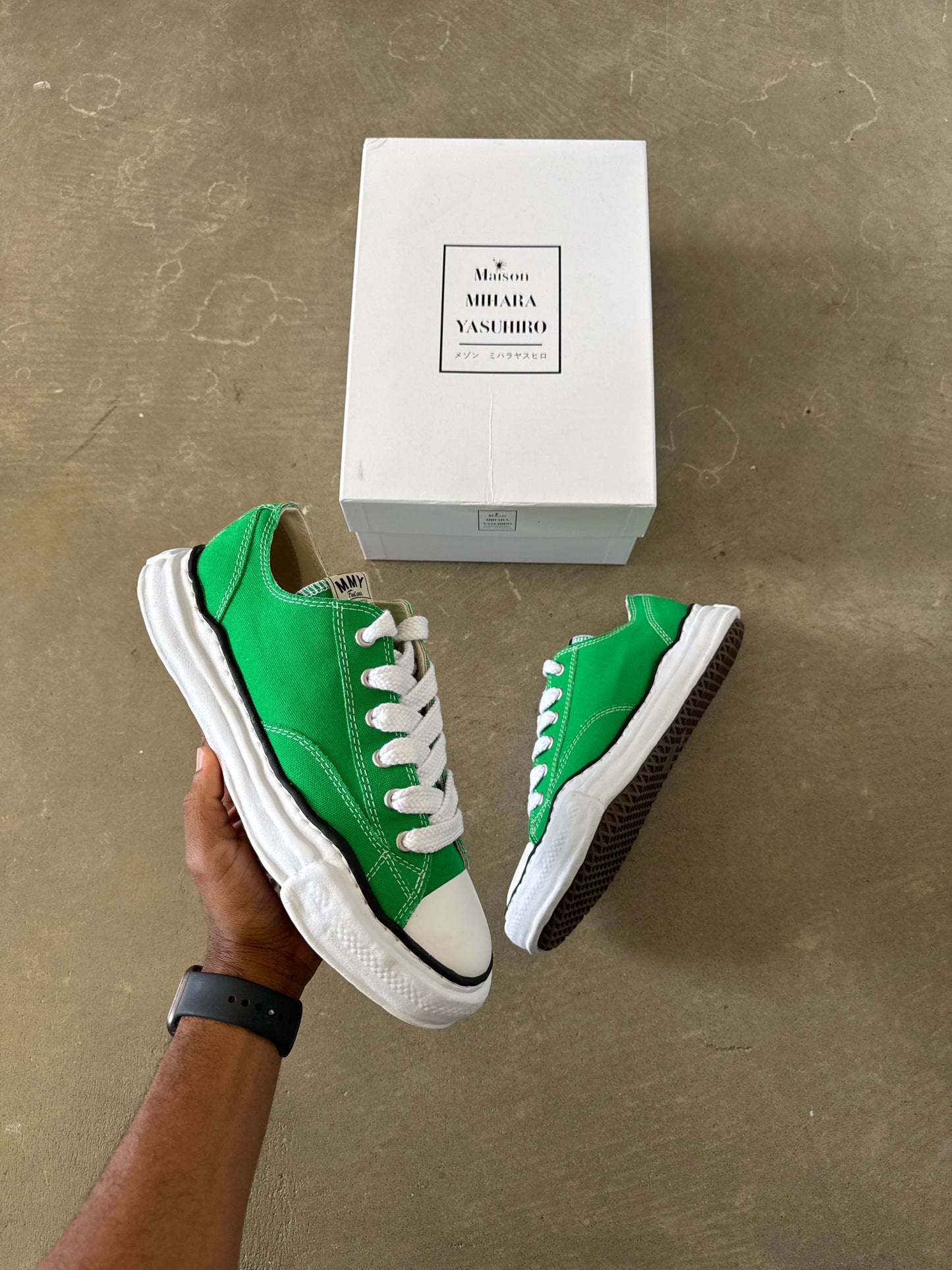Maison Mihara Yasuhiro Peterson 23 OG Sole Canvas CL Green