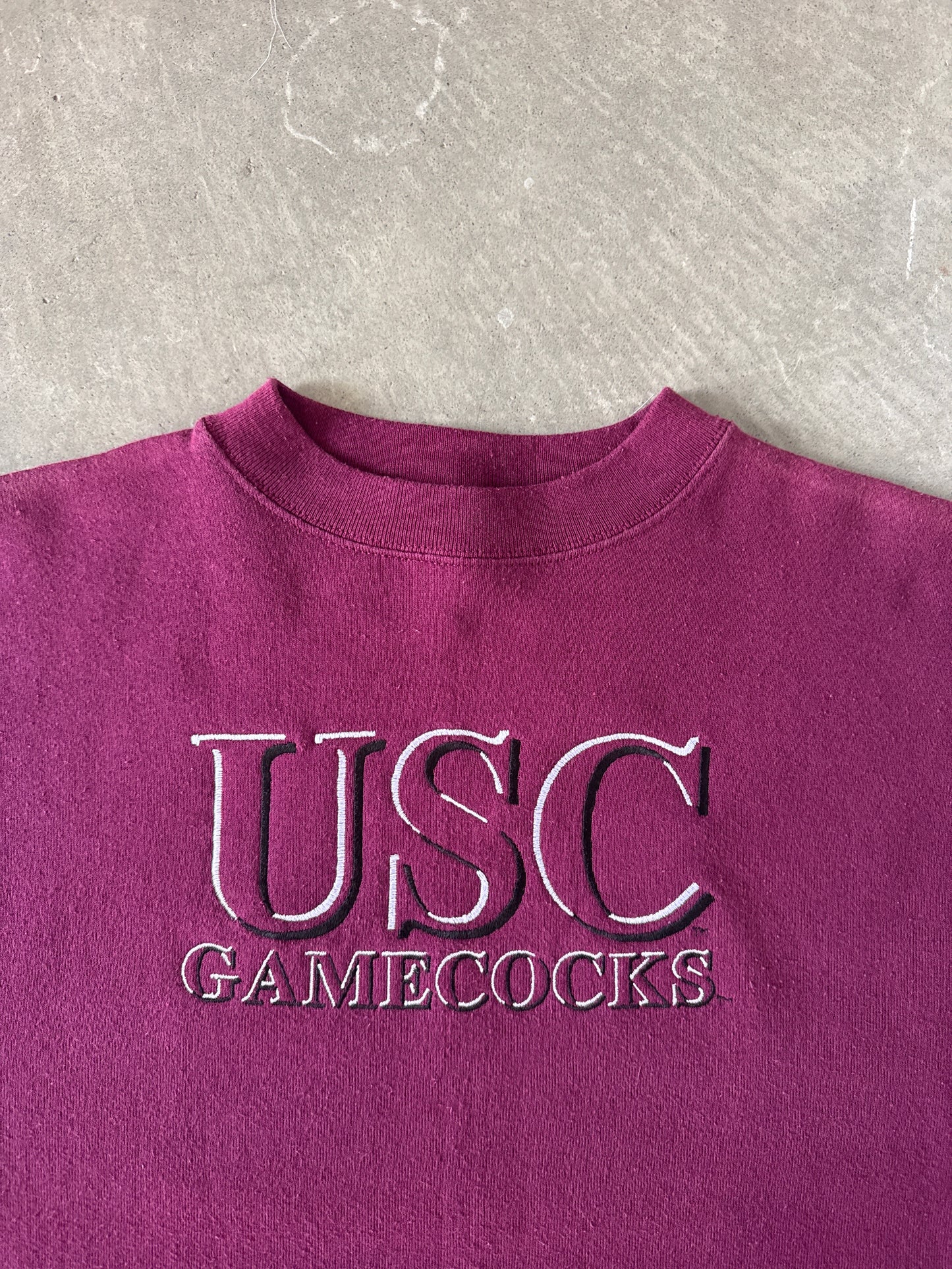 Vintage 90s University Of South Carolina Gamecocks Embroidered Sweatshirt
