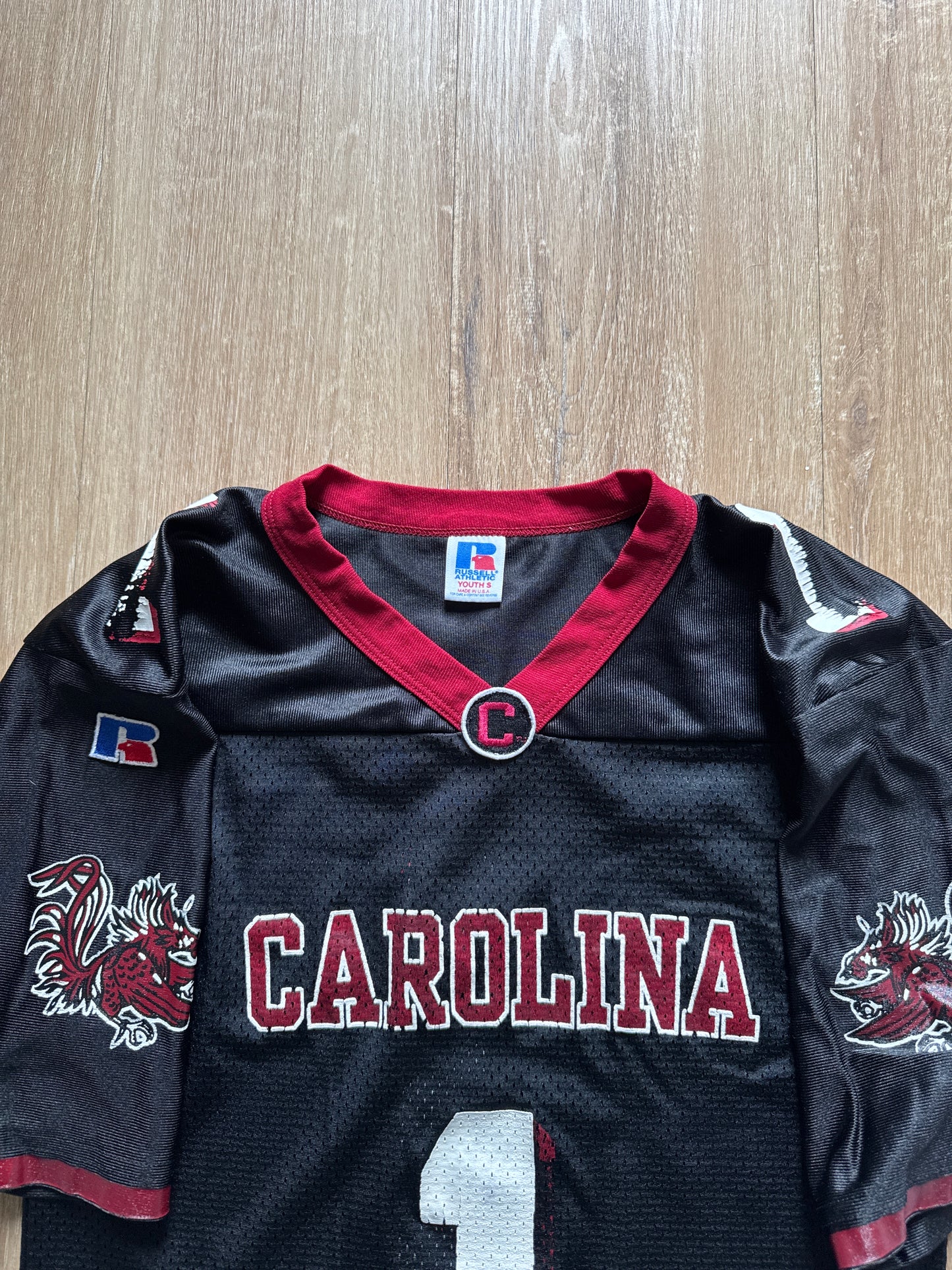 Vintage Youth Russell Athletic University Of South Carolina Gamecocks Football Jersey