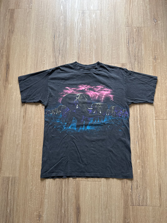 Vintage Habitat Elephant Lightning Nature Tee