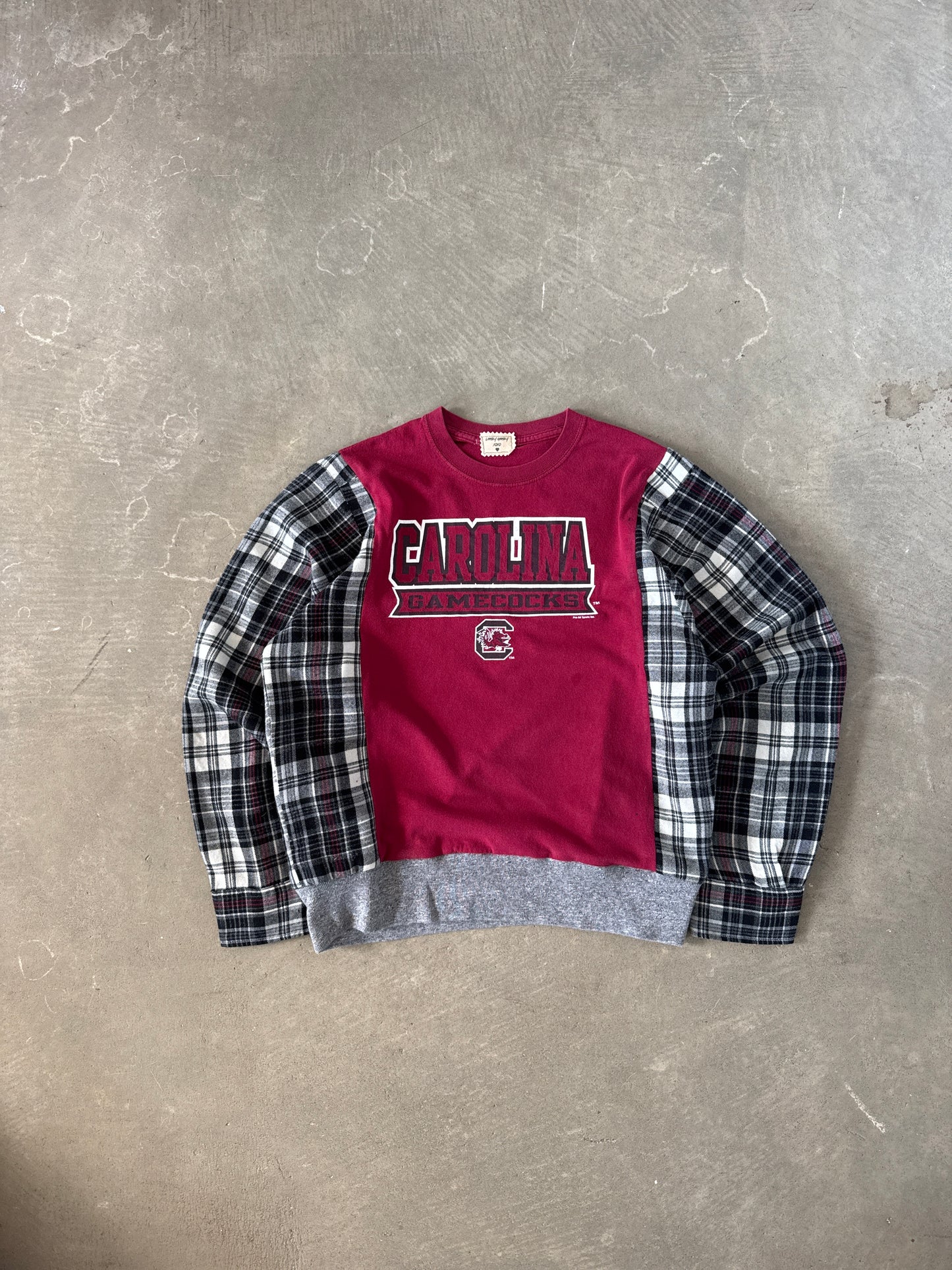 Women’s University Of South Carolina Gamecocks Upcycled Flannel Sweatshirt