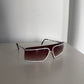 Y2K Square Shield Steampunk Sunglasses