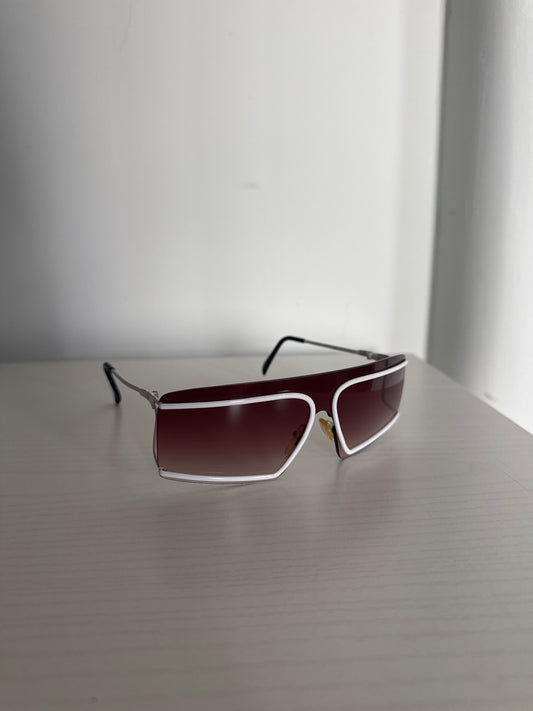Y2K Square Shield Steampunk Sunglasses