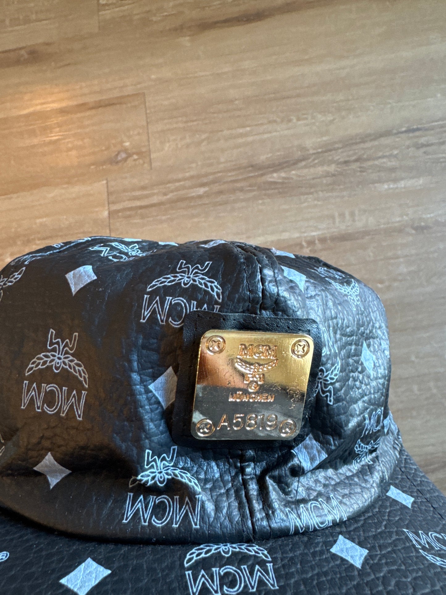 Vintage 90s MCM München Monogram Snap Back Hat