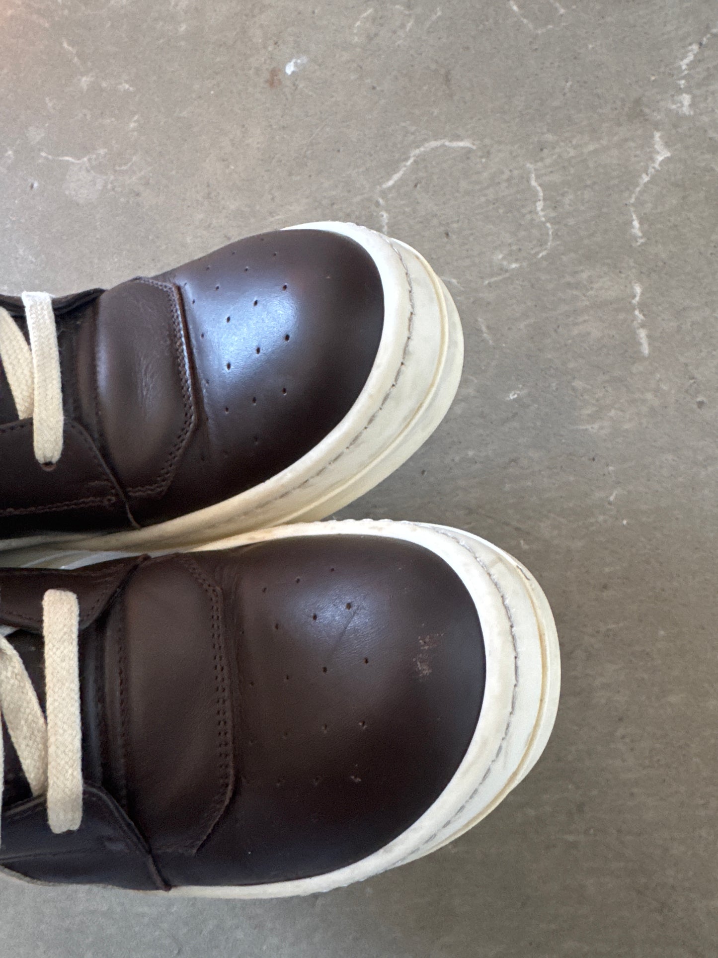 Rick Owen’s Women’s Geobasket Brown Milk