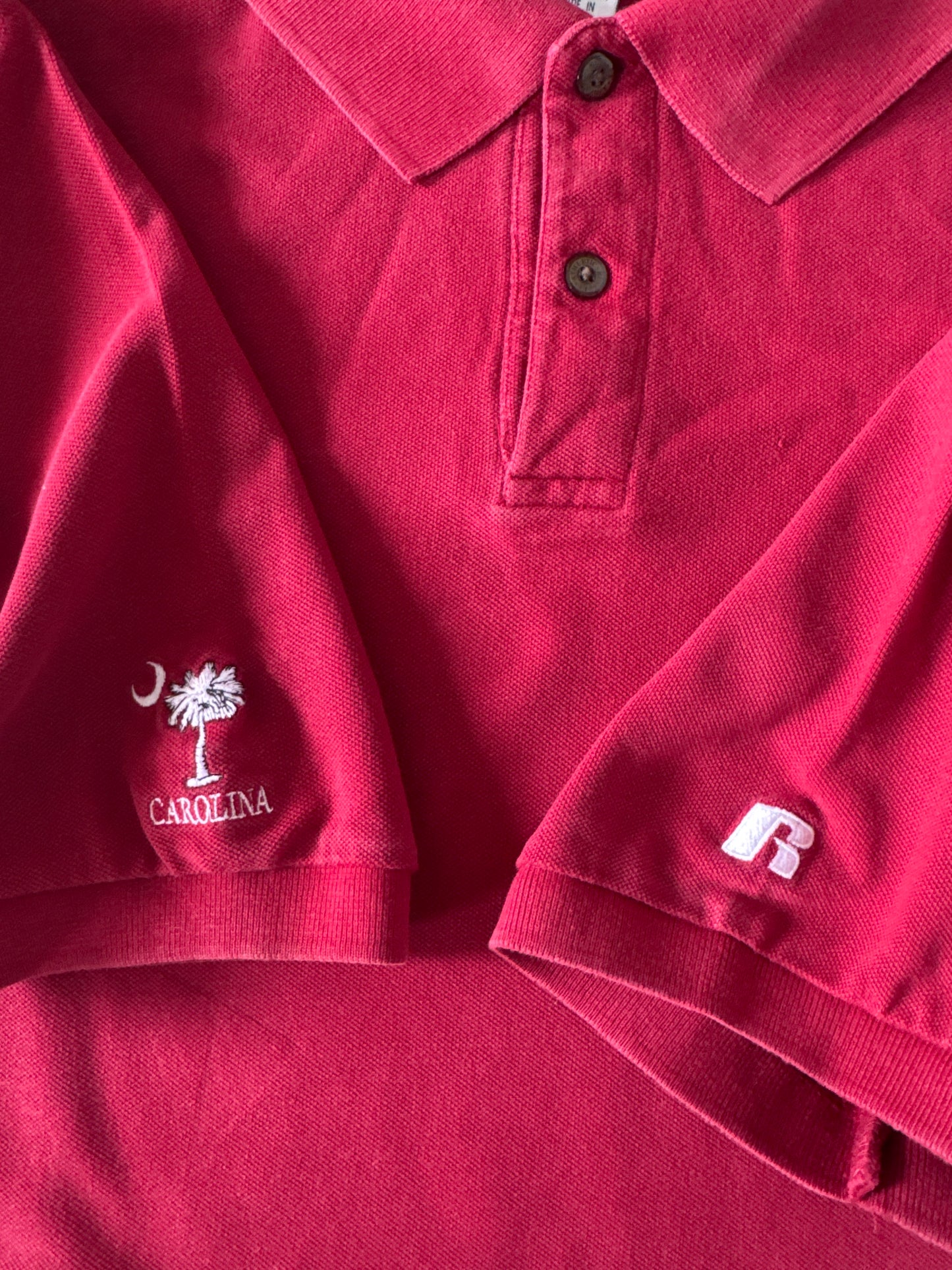 Vintage Russell Athletic University Of South Carolina Gamecocks Polo Shirt