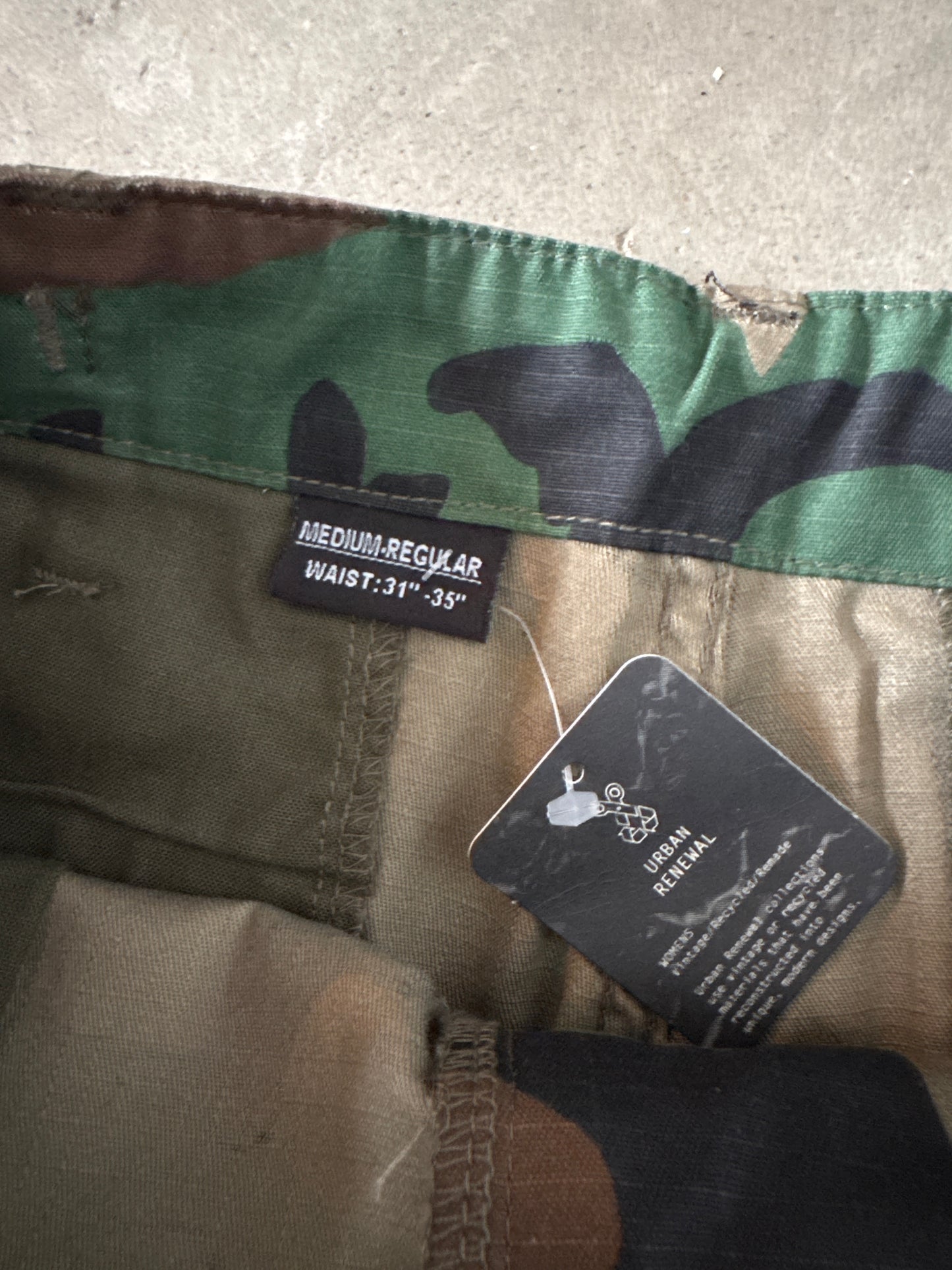 Urban Renewal Military Camo Cargo Shorts