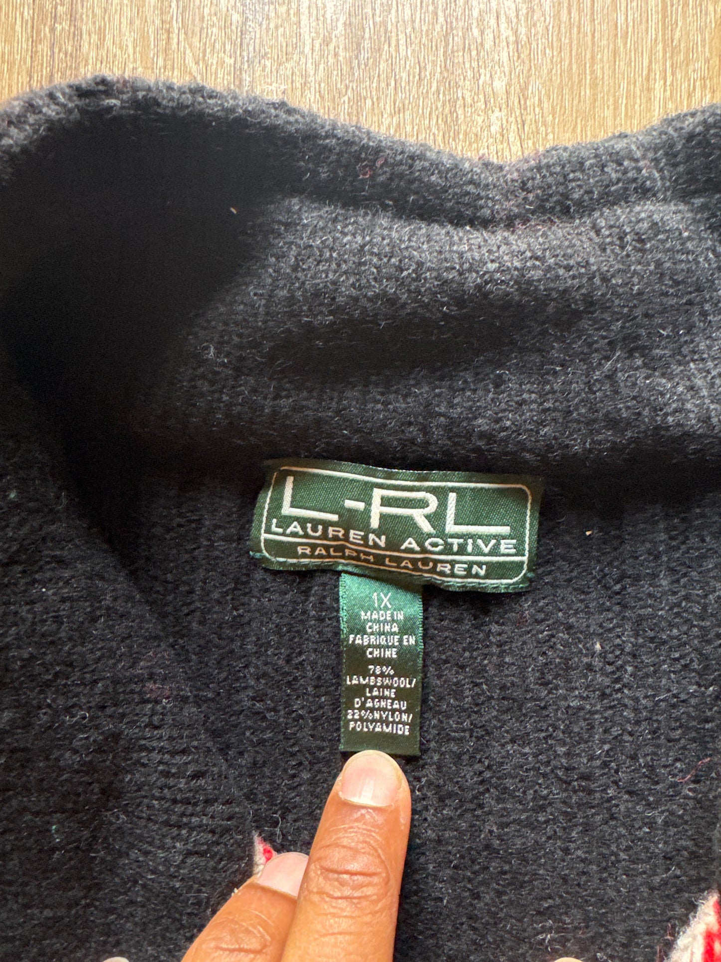 Vintage Women’s Polo Ralph Lauren Wool Full Zip Vest
