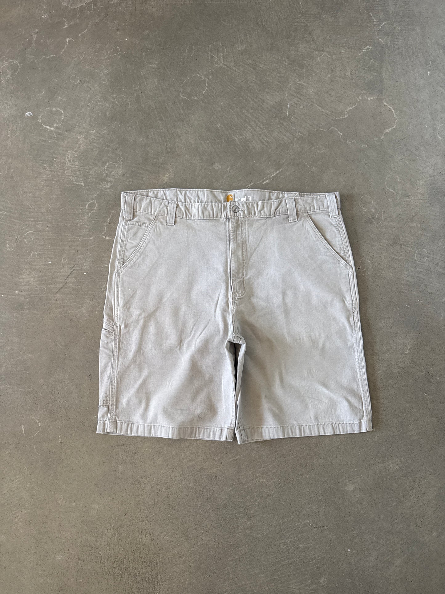 Carhartt Relaxed Fit Light Tan Carpenter Shorts