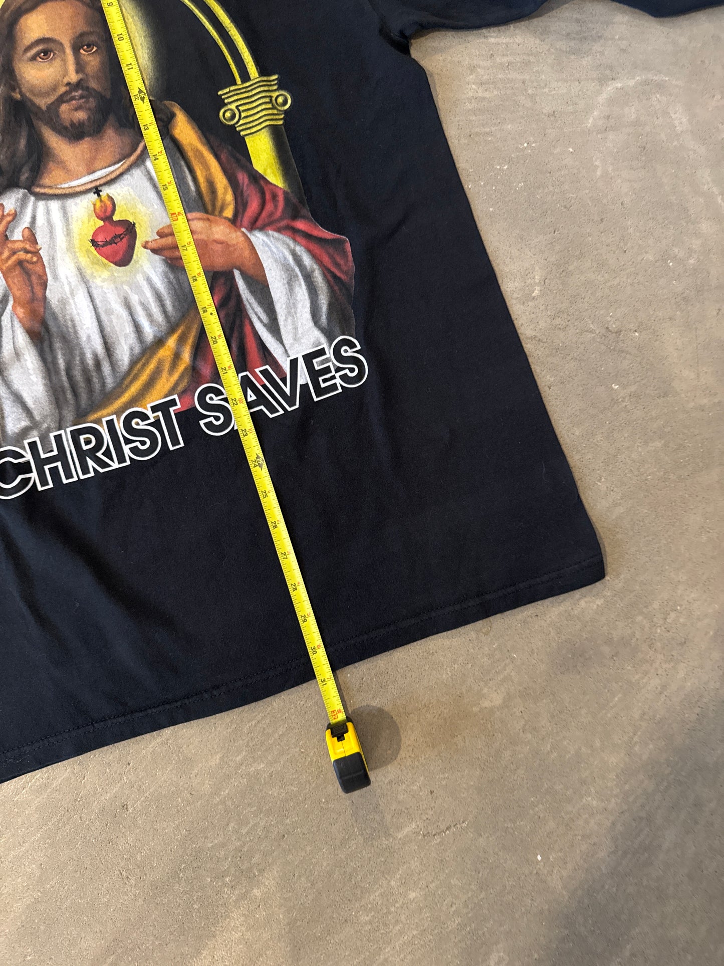 Vintage 90s Christ Saves John 1:12 Long Sleeve