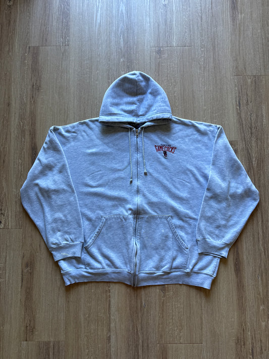 Vintage University Of South Carolina Gamecocks Embroidered Logo Hooded Zip Up
