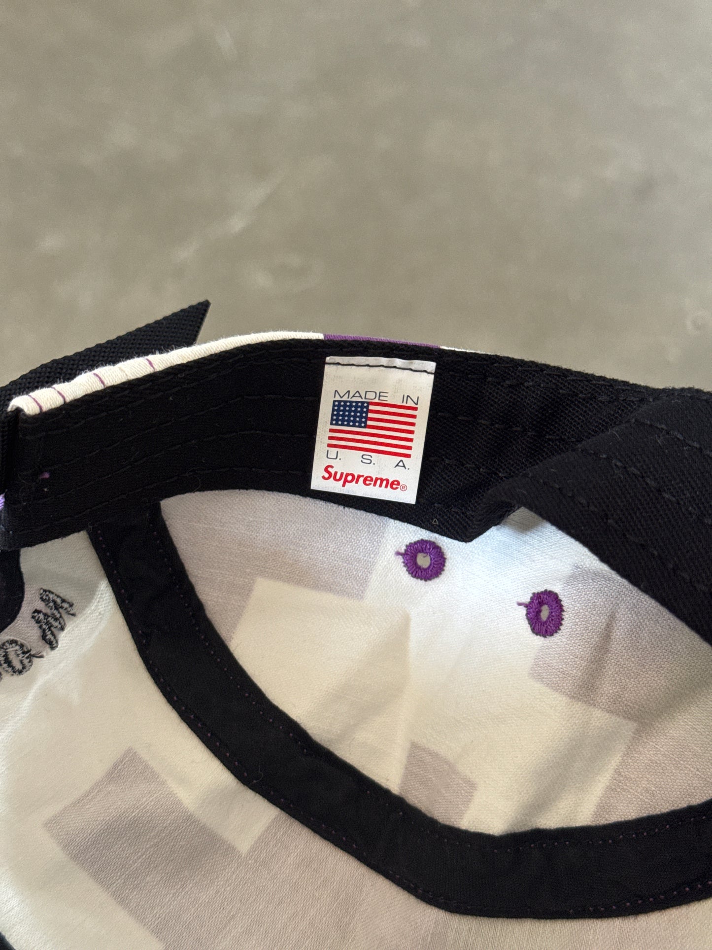 Supreme Military Purple Digi Camo Camp Cap (FW20)