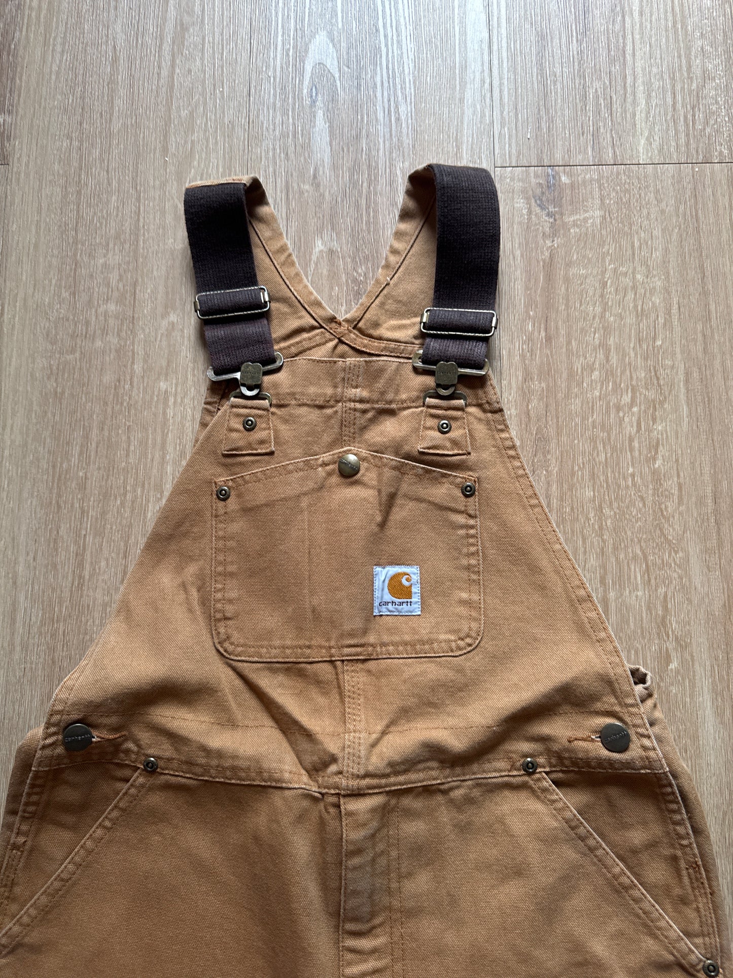 Youth Vintage Carhartt Double Knee Overall Pants