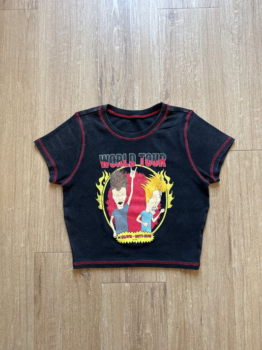 Beavis And Butthead Women’s Crop Too Baby Tee