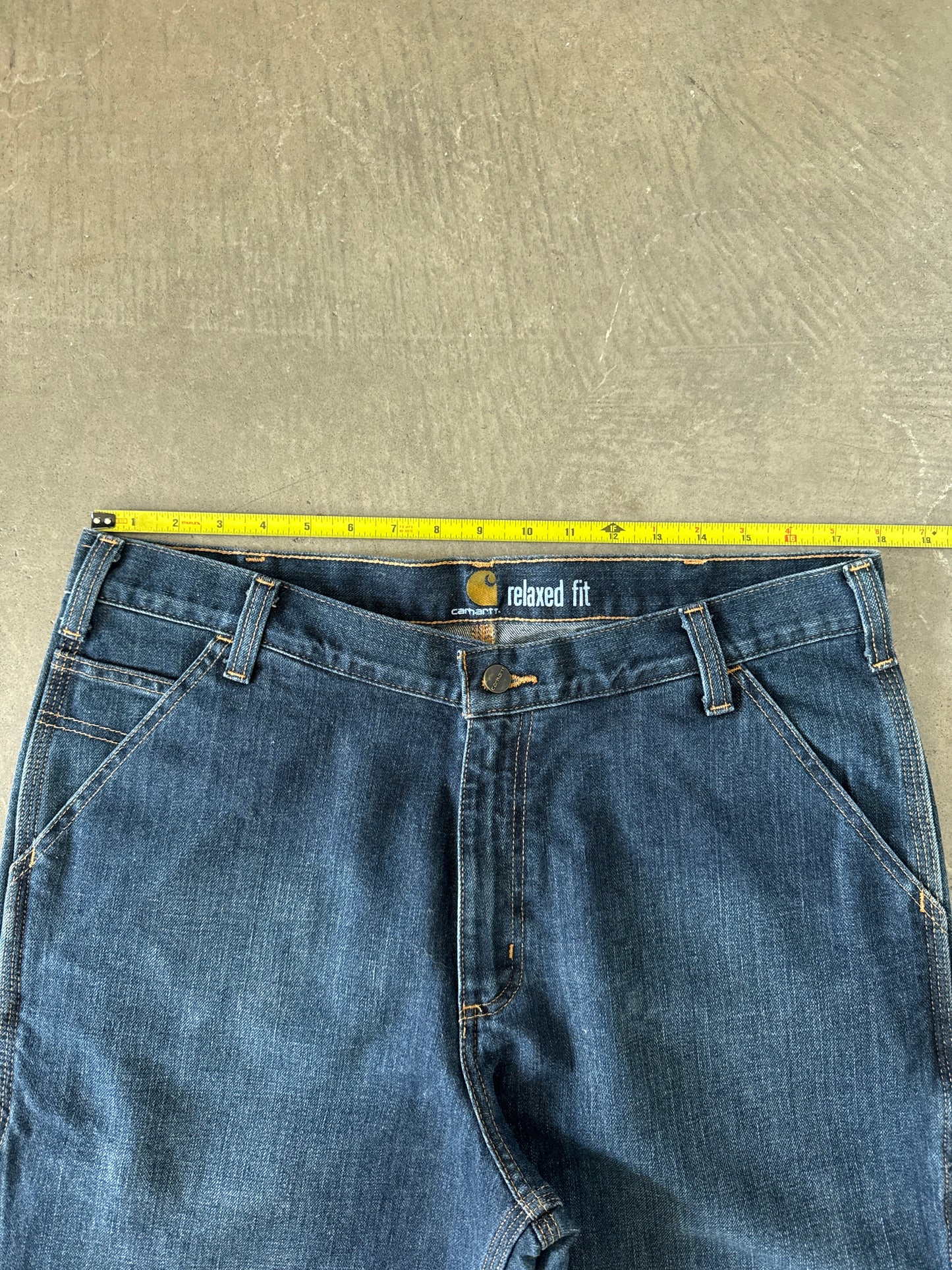 Carhartt Relaxed Fit Dark Washed Denim Jeans