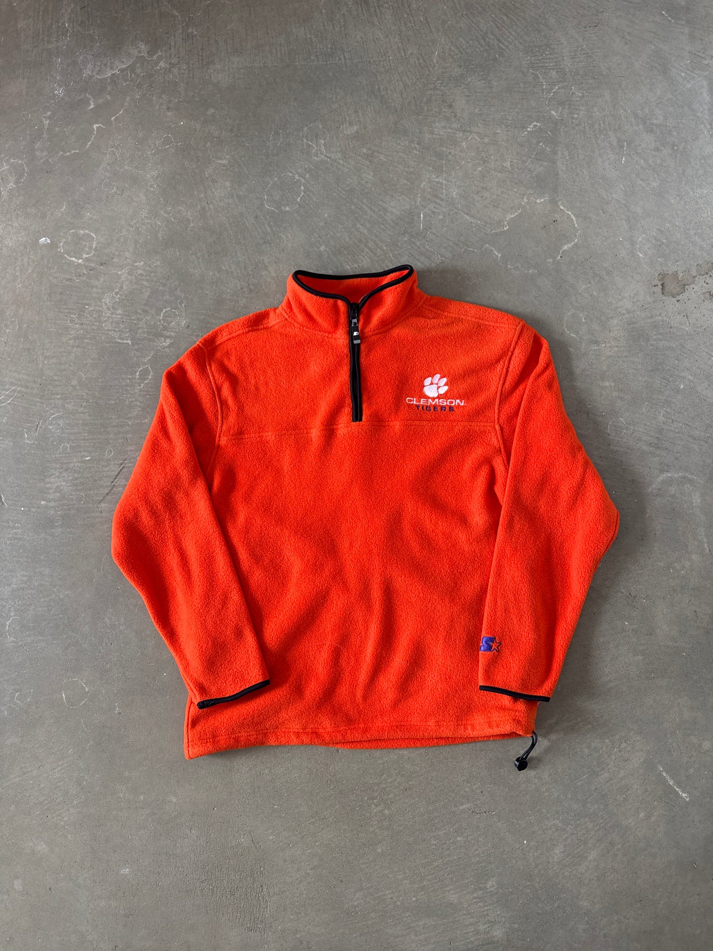 Vintage Starter Clemson University Tigers Quarter Zip Pullover