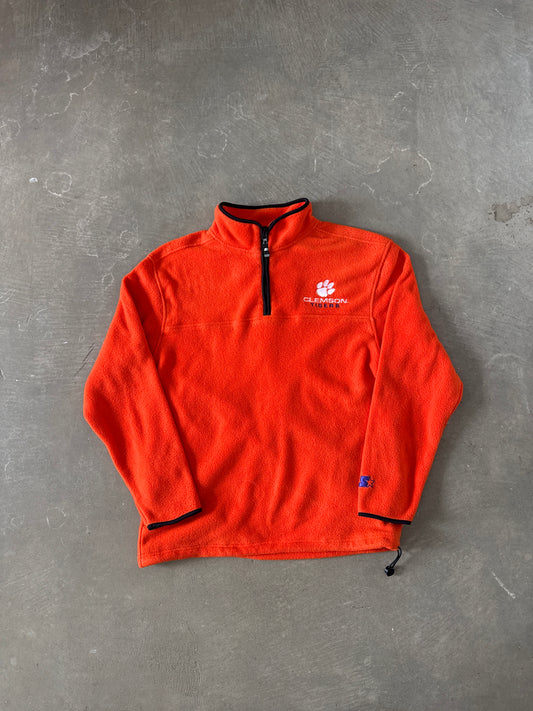 Vintage Starter Clemson University Tigers Quarter Zip Pullover