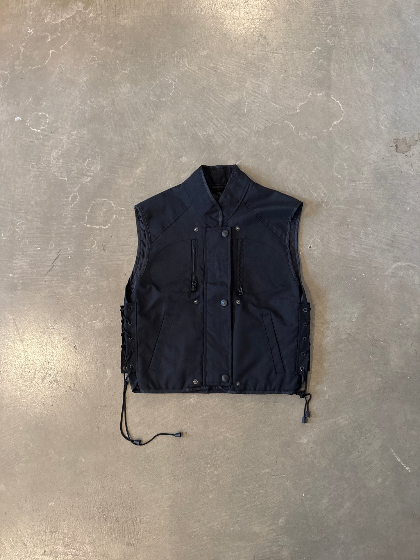 Vintage Fieldsheet Utility Black Vest